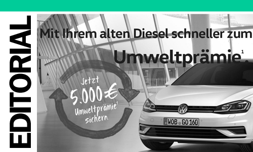 VW umweltpraemie advert August 2017