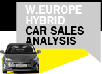 Hybrid car sales analysis W Europe 2017 H1