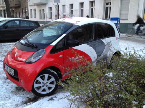 Citroen C-Zero snow Berlin