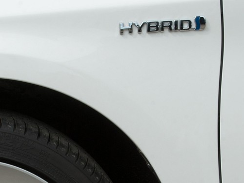 Toyota Hybrid badge detail