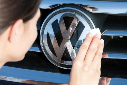 VW badge Wolfsburg