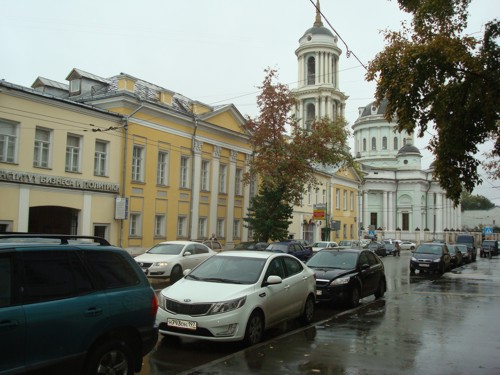 Moscow traffic rain 2013