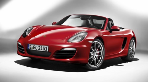 Porsche Boxster 2013MY front 3 quarter Red