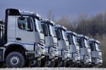 Mercedes Actros trucks in line 150