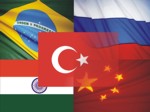 BRICT countries flags