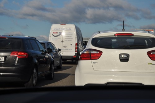 Frankfurt Autobahn traffic September 2013