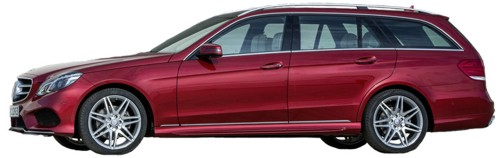 Mercedes E-Class T-Model 2013MY red side cut-out