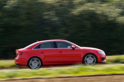 Audi A3 saloon side view 2013