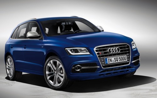 Blue Audi SQ5 TDI 2014