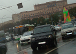 Moscow traffic rain 2013 Russia