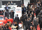 Geneva Motor Show 2013 wide shot Toyota stand