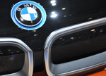 BMW i3 badge orange Geneva