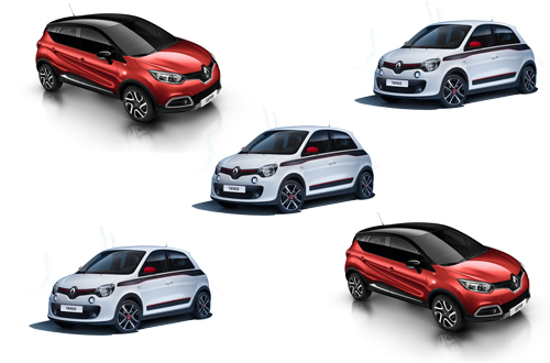 Renault Twingo and Captur collage