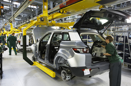 Land Rover production line 2014