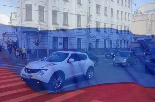 Moscow traffic 2014 summer Juke