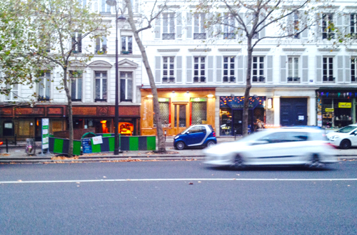 Paris street scene Bastille October 2014
