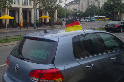 Berlin traffic 2014 World Cup
