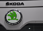 Skoda badge Geneva motor show grill