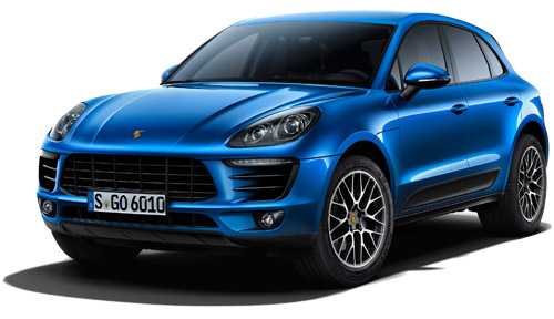 2015MY Porsche Macan blue studio shot