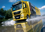 MAN truck yellow water December 2014
