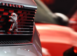 Peugeot badge close-up 2015 Paris Motor Show