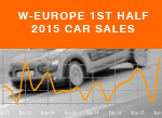 West European 1st half passenger car sales 2015
