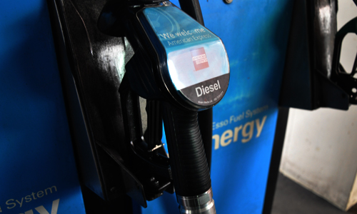 Diesel fuel pump Bristol Esso fuel station
