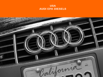 USA California Audi grill rain shower