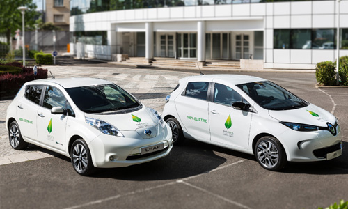 Nissan Leaf Renault Zoe Paris global environment summit 2015