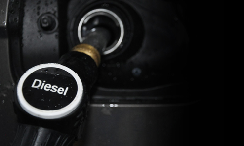 Diesel fuel pump black and white 2016