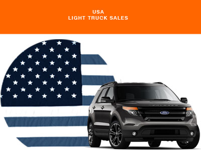 Ford Explorer USA flag US Light Truck Sales AID NEWSLETTER