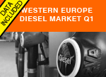 Diesel car sales Western Europe Q1 2016 includes data