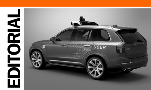 Volvo XC90 Uber self-driving taxi