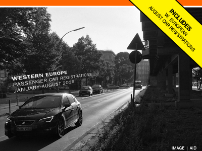 West European August passenger car sales 